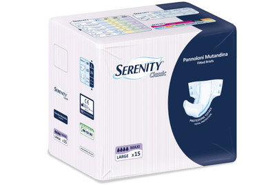 Serenity - Pannoloni Classic Maxi Taglia L Confezione 15 Pezzi
