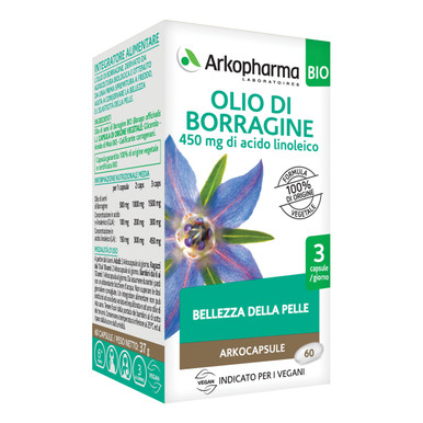 Arkopharma - Arkocaps Olio Borragine Bio Confezione 60 Capsule