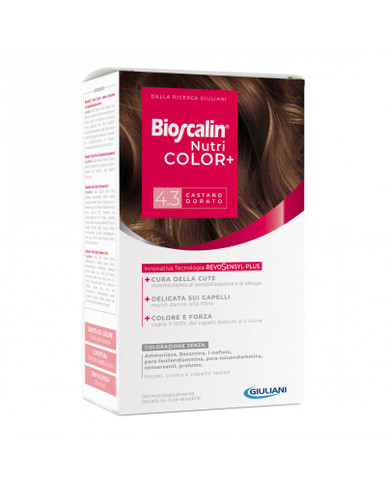 Bioscalin - Nutricolor Plus 4.3 Castano Dorato Confezione 4 Pezzi