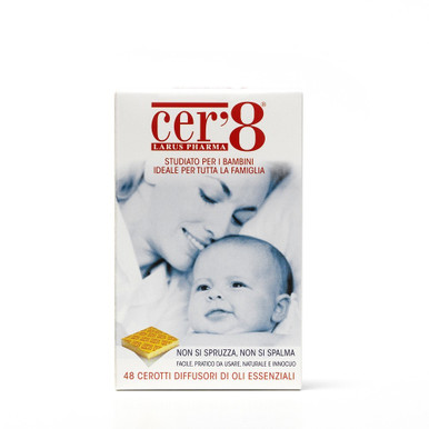 Cer8 - Cerotto Anti Zanzare Insetti Neonati Bambini Adulti Confezione 48 Cerotti