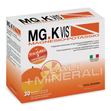 Mg.k Vis- Integratore Magnesio e Potassio Orange Confezione 30 Bustine