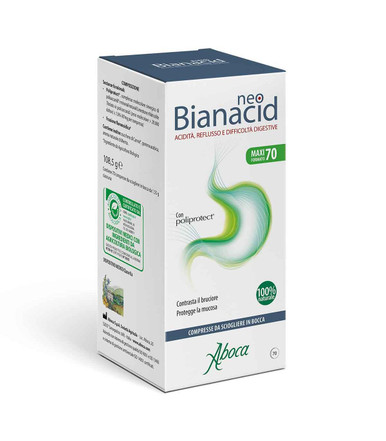 Aboca - Neobianacid Confezione 70 Compresse Masticabili (Confezione Danneggiata)