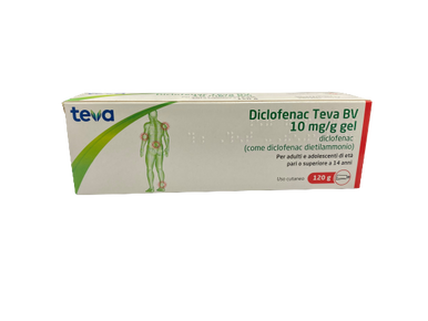 Teva - Diclofenac Teva Gel 10 Mg/G Confezione 120 Gr
