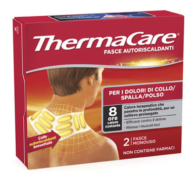 Thermacare - Fascia Autoriscaldanti Collo Spalle Polso Confezione 2 Fasce