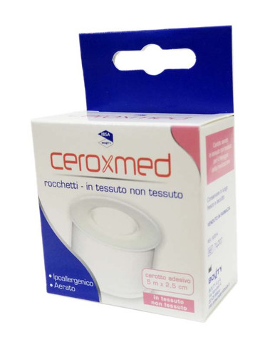 Ceroxmed - Cerotti Rocchetto Tessuto Non Tessuto 500X2,5 Cm Confezione 1 Pezzo