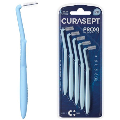 Curasept - Proxi Prevention Angle Scovolino P11 1.1Mm Azzurri Confezione 5 Pezzi