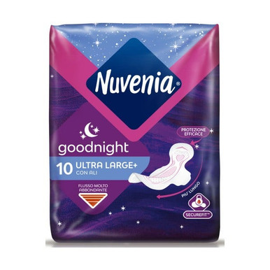 Nuvenia - Ultra Large Notte Ali Confezione 10 Pezzi