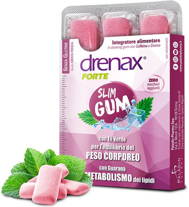 Drenax - Slim Dimagrante Confezione 9 Gomme Masticabili