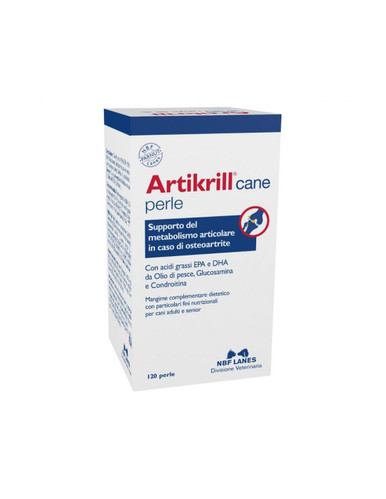 NBF Lanes - Artikrill Mangime Cani Confezione 120 Perle (Scadenza Prodotto 03/2026)