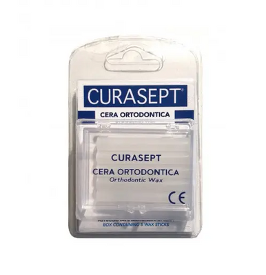 Curasept - Wax Cera Ortodontica Confezione 5 Bastoncini