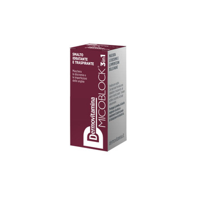 Dermovitamina - Micoblock 3in1 Smalto Idratante e Traspirante Bordeaux Confezione 5 Ml