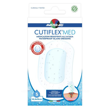 Master Aid - Cutiflex Medicazione Autoadesiva 10,5X15 Cm Confezione 5 Pezzi