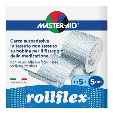 Master Aid - Rollflex Garza Autoadesiva 5 M x 5 M Confezione 1 Pezzo