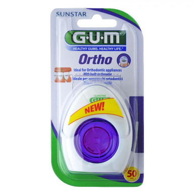 Gum - Ortho Floss Filo Spugnoso Confezione 1 Pezzo