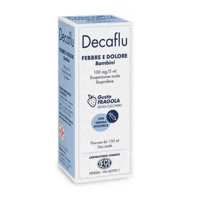 Decaflu - Febbre e Dolore Bambini Gusto Fragola Confezione 150 Ml