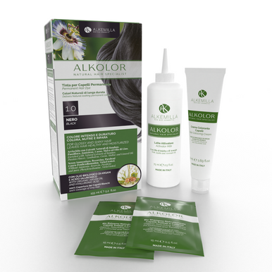 Alkemilla - Alkolor Tinta Capelli Nero 1.0 Confezione 155 Ml