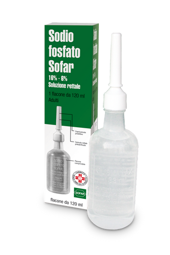 Sofar - Sodio Fosfato Soluzione Rettale Confezione 120 Ml