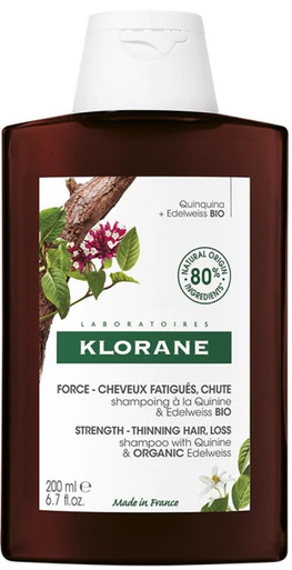 Klorane - Chinina e Stella Alpina Shampoo Fortificante Confezione 200 Ml