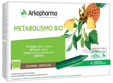 Arkopharma - Arkofluidi Metabolismo Bio Confezione 20 Flaconcini