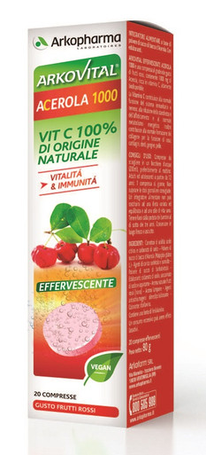 Arkopharma - Arkovital Acerola 1000 Confezione 20 Compresse Effervescenti
