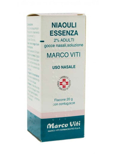 Marco Viti - Niaouli Essenza 2% Gocce Nasali Confezione 20 Gr
