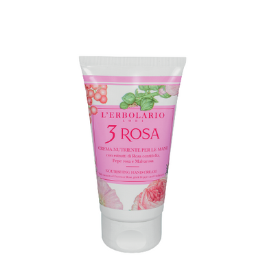 L'Erbolario - 3 Rosa Crema Mani Nutriente Confezione 75 Ml Edizione Limitata
