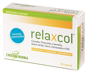 Cristalfarma - Relaxcol Integratore Alimentare Digestione E Gonfiore Addominale Confezione 36 Capsule