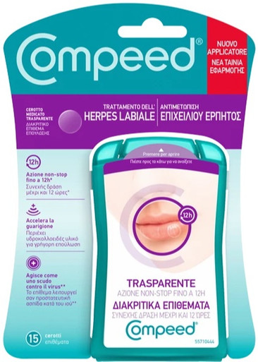 Compeed - Herpes Labiale Cerotto Confezione 15 Pezzi