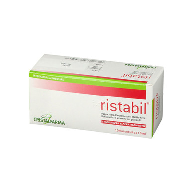 Cristalfarma - Ristabil Integratore Stanchezza E Affaticamento Confezione 10 Flaconcini