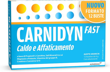 Carnidyn - Fast Caldo e Affaticamento Confezione 12 Bustine
