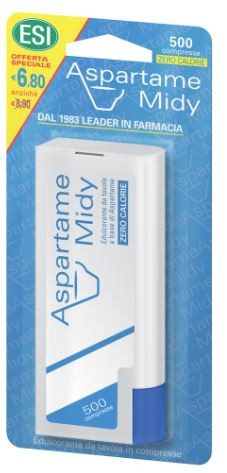 Esi - Aspartame Midy Dolcificante Confezione 500 Compresse