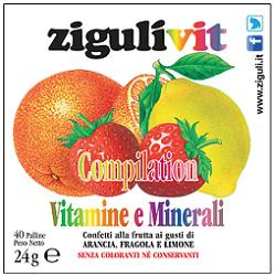 Zigulì - Compilation Vitamine e Minerali Confezione 40 Palline