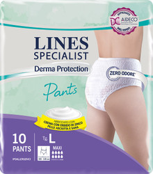 Lines - Specialist Derma Protection Pants Maxi Taglia L Confezione 10 Pannoloni