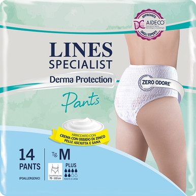 Lines - Specialist Derma Protection Pants Plus Taglia M Confezione 14 Pannoloni
