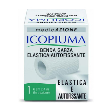 Icopiuma - Benda Garza Elastica Confezione 6 Cm X 4 M