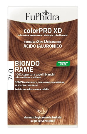 EuPhidra - Colorpro XD 740 Biondo Rame Tinta Senza Ammoniaca
