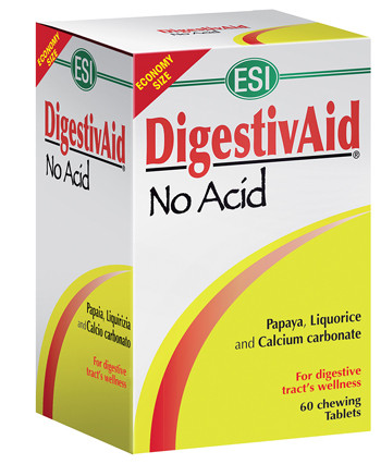 Esi - DigestivAid No Acid Integratore Anti-Acido Confezione 60 Tavolette
