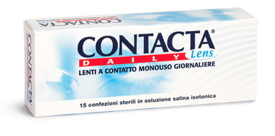 Contacta - Daily Lens Lenti a Contatto Miopia Diottria -1,75 Confezione 15 Pezzi