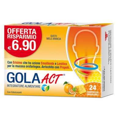 Act - Gola Miele Arancia Confezione 24 Compresse 