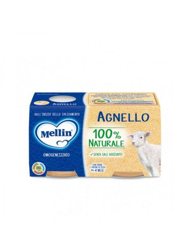 Mellin - Omogeneizzato Agnello Confezione 2X80 Gr