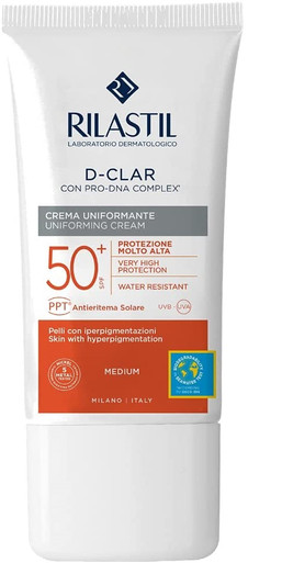 Rilastil - Fotoprotezione 365 D-Clar Crema SPF50+ Medium Confezione 40 Ml (Scadenza Prodotto 01/2026)