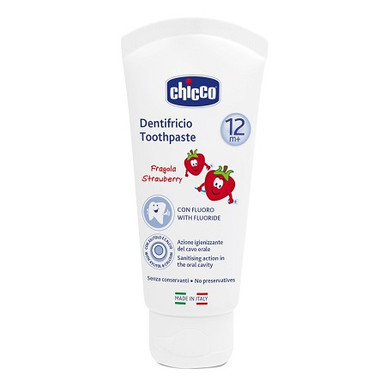 Chicco - Dentifricio 12M+ Fragola Confezione 50 Ml