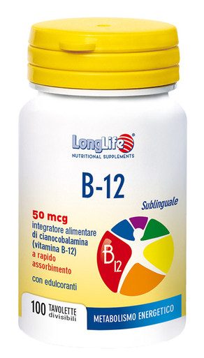 Longlife - B12 50 Mcg Confezione 100 Tavolette Sublinguali