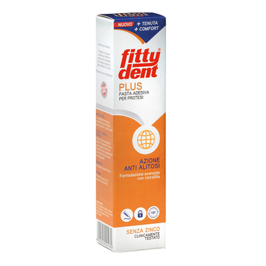 Fittydent - Plus Adesivo per Protesi Dentale Confezione 40 Gr