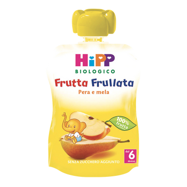 Hipp - Frutta Frullata Mela e Pera Biologica Confezione 90 Gr