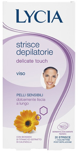 Lycia - Delicate Touch Strisce Depilazione Viso Confezione 20 Strisce