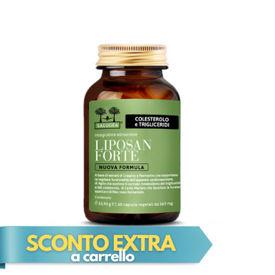 Salugea - Liposan Forte Nuova Formula Colesterolo e Trigliceridi Confezione 60 capsule