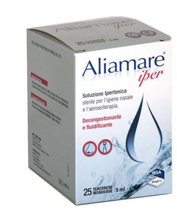 Ibsa - Aliamare Ipertonica Flaconcini Confezione 25X5 Ml