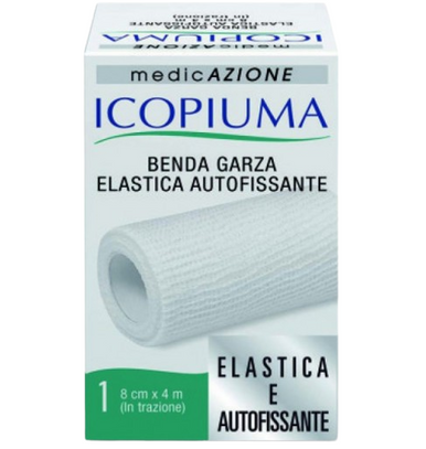 Icopiuma - Benda Garza Elastica Confezione Cm 8x4 M