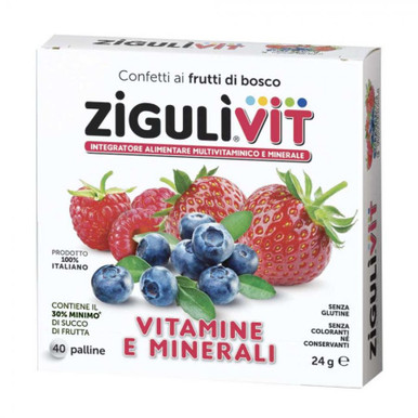 Zigulì - Vit Vitamine e Minerali Frutti Di Bosco Confezione 40 Palline